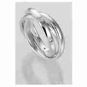 Sterling Silver Cubic Ziconia Russian Ring, Large