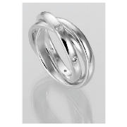 Sterling Silver Cubic Ziconia Russian Ring, Medium