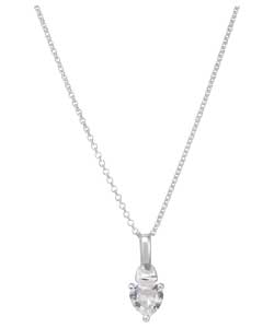 Sterling Silver Cubic Zirconia April Birthstone