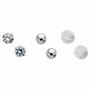 Silver Cubic Zirconia, Diamond Cut &