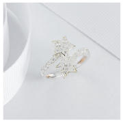 Sterling Silver Cubic Zirconia Star Ring