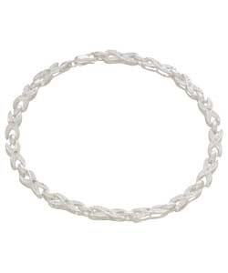 Sterling Silver Diamond Kiss Bracelet