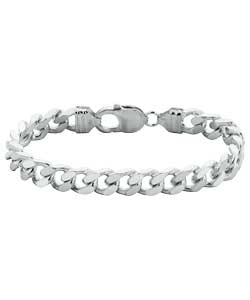 sterling Silver Extra Large Look Curb Bracelet