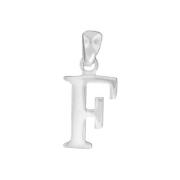 Sterling Silver F Initial Pendant