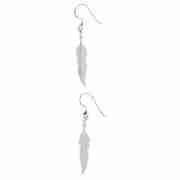 Sterling Silver Feather Earrings