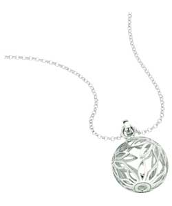Silver Filigree Ball Pendant