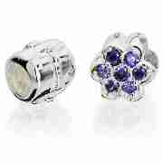 Sterling Silver Flower Charm 2 Pack