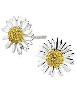 sterling Silver Flower Stud Earrings