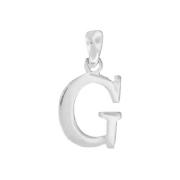 Sterling Silver G Initial Pendant