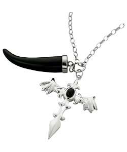 sterling Silver Gents Dog Tag Charm Pendant