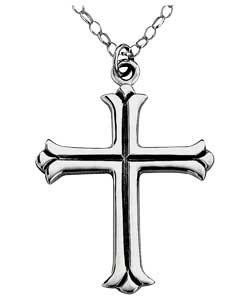 Sterling Silver Gents Large Cross Pendant