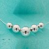 Silver Graduated Silver Ball Necklet