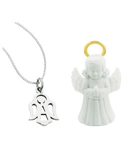 Silver Guardian Angel Gift Set