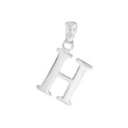 Sterling Silver H Initial Pendant