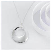 STERLING SILVER HOOP PENDANT