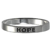 Sterling Silver Hope Stacking Ring, Large
