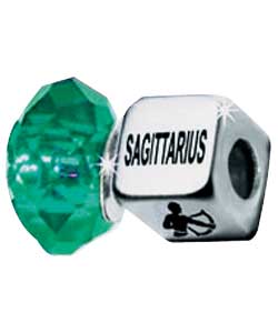 Sterling Silver Horoscope with Charms - Sagittarius