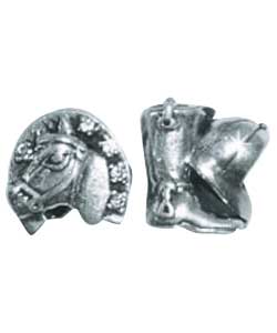 Sterling Silver Horse Head and Boots and Hat