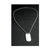 Sterling Silver ID Tag Necklace: As Seen