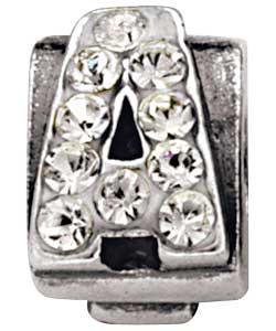 Sterling Silver Initial Bead Charm - Other Letters