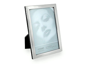 Sterling Silver Magogany Finish Backed Photograph Frame 011298