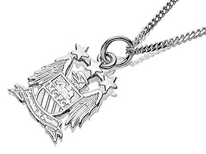 Sterling Silver Manchester City Crest Pendant
