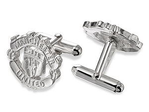 Sterling Silver Manchester United Crest Swivel