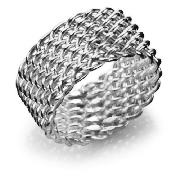 Sterling Silver Mesh Weave Ring, Large