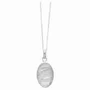 Sterling Silver Mother of Pearl Pendant, 46cm