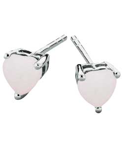 sterling Silver Opal October Birthstone Stud Earrings