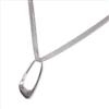 Sterling silver Open abstract on triple chain: 16`chain - Pendant 35mm