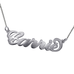 Sterling Silver Personalised Name Necklace - Small