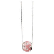 Silver Pink Lunar Crystal Ball Slider