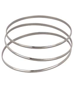 Sterling Silver Russian Style Bangle