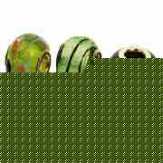 Sterling Silver Sea Green Glass Charm 3 Pack