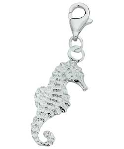 Silver Sea Horse Charm