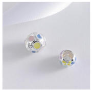 STERLING SILVER SET OF 2 MULTI COLOURED BEAD