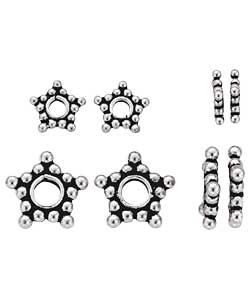 Sterling Silver Set of 8 Fancy Spacers