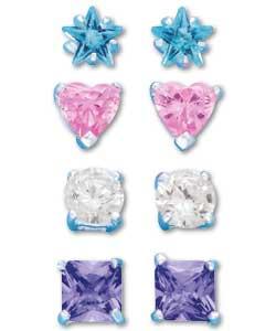 Sterling Silver Shaped Studs