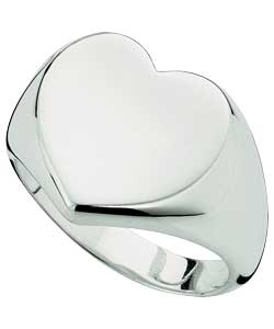 sterling Silver Shiny Heart Ring