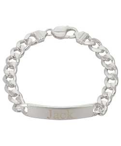 Sterling Silver Solid 1oz ID Bracelet - Personalised