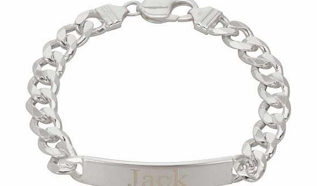 Sterling Silver Solid 1oz Personalised ID Bracelet