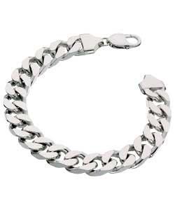 Sterling Silver Solid Boys Diamond Cut Curb