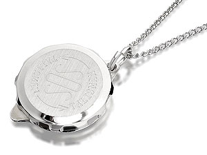 Sterling Silver SOS Talisman Pendant And Chain