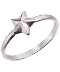 Sterling Silver Star Stacker Ring