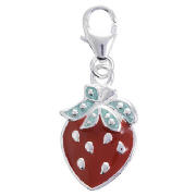 Sterling Silver Strawberry Charm