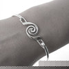 Sterling Silver Swirl Bangle by Sea Gems