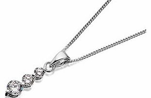 Sterling Silver Three Graduated Size Cubic