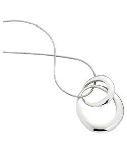 Sterling Silver Two Circle Pendant