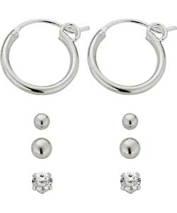 Silver Value Pack Earrings - 4 Pairs